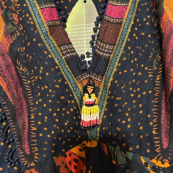 Farm Rio Mixed patchwork mini dress NWT - Picture 6 of 8